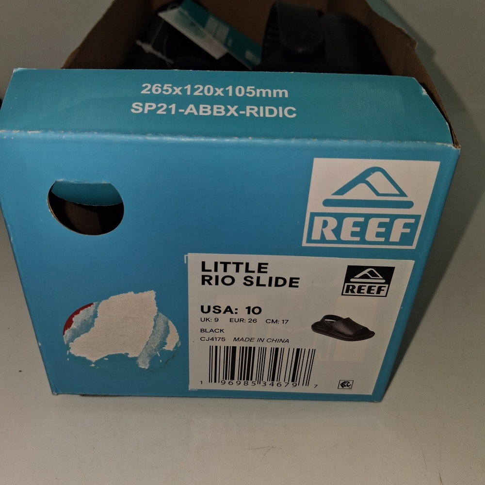 Reef Black Slip-On Comfort Slides with Heel Strap - Picture 10 of 10